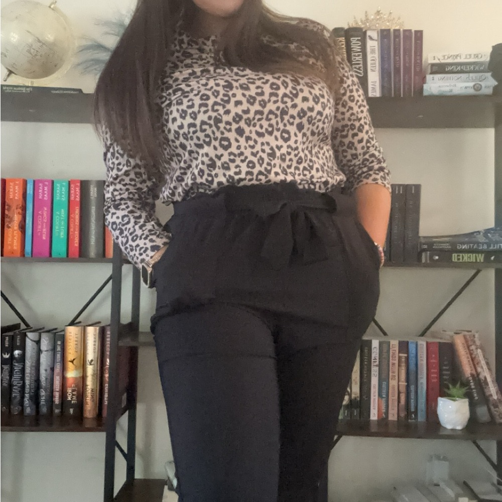 Amazon Black Relaxed Fit Trousers